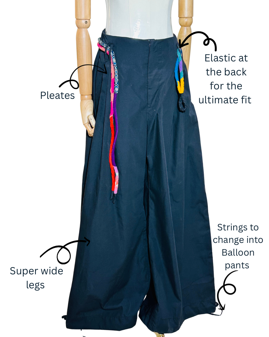 Gubbare | Convertible Pants | Black