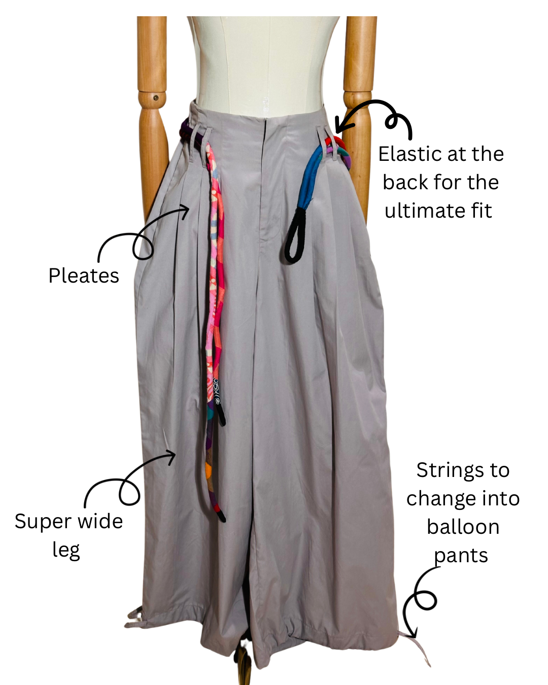 Gubbare | Convertible Pants | Grey